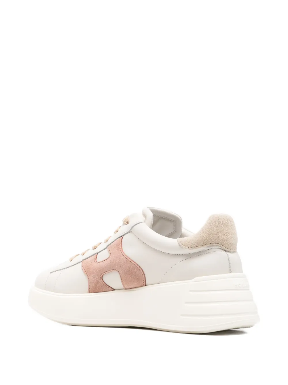 Hogan Rebel leren sneakers Beige