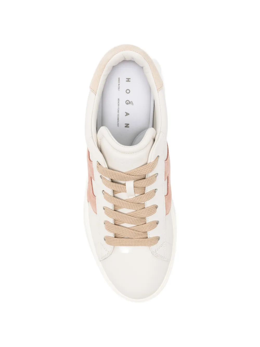 Hogan Rebel leren sneakers Beige