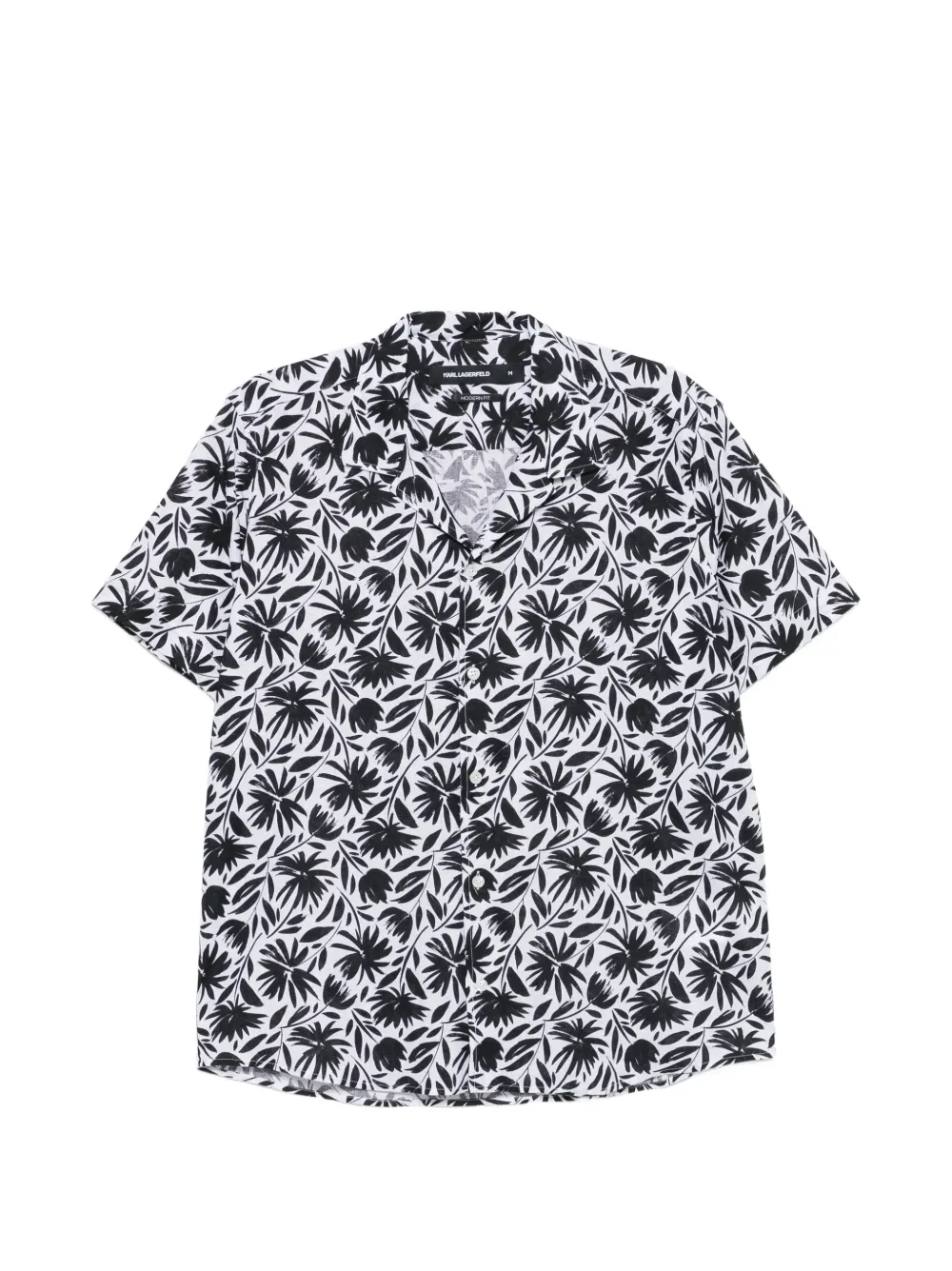 Karl Lagerfeld floral shirt - Bianco