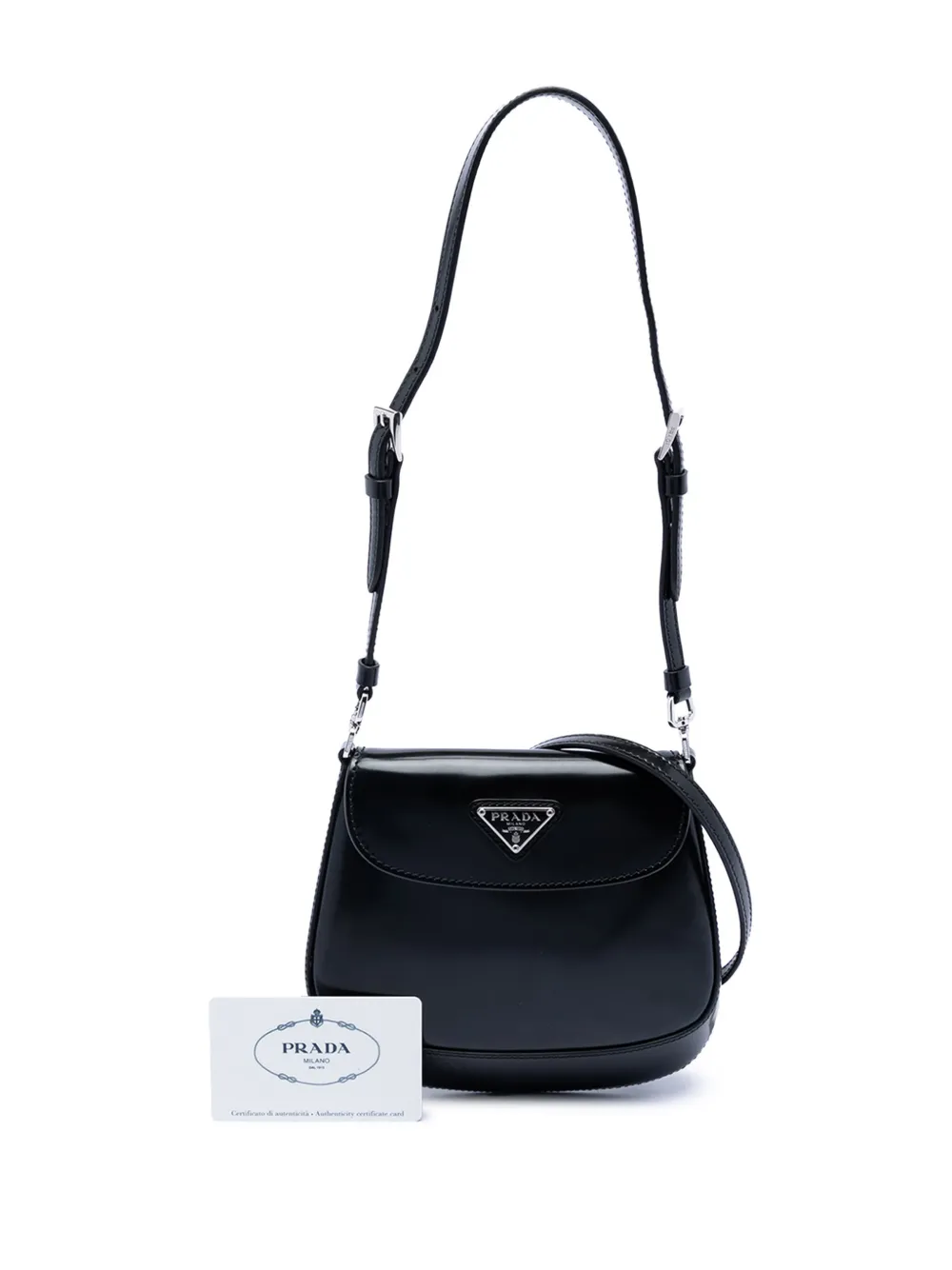2021-2026 Mini Brushed Leather Cleo Flap Crossbody Bag