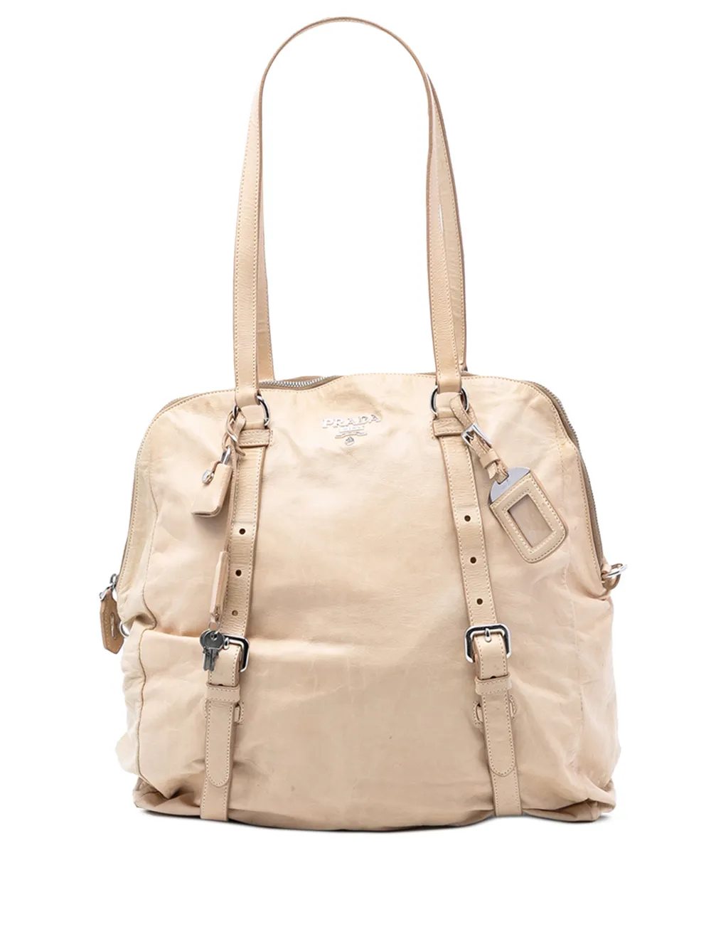 Prada Pre-Owned 2021-2025 Nappa New Look tote bag - Marrone