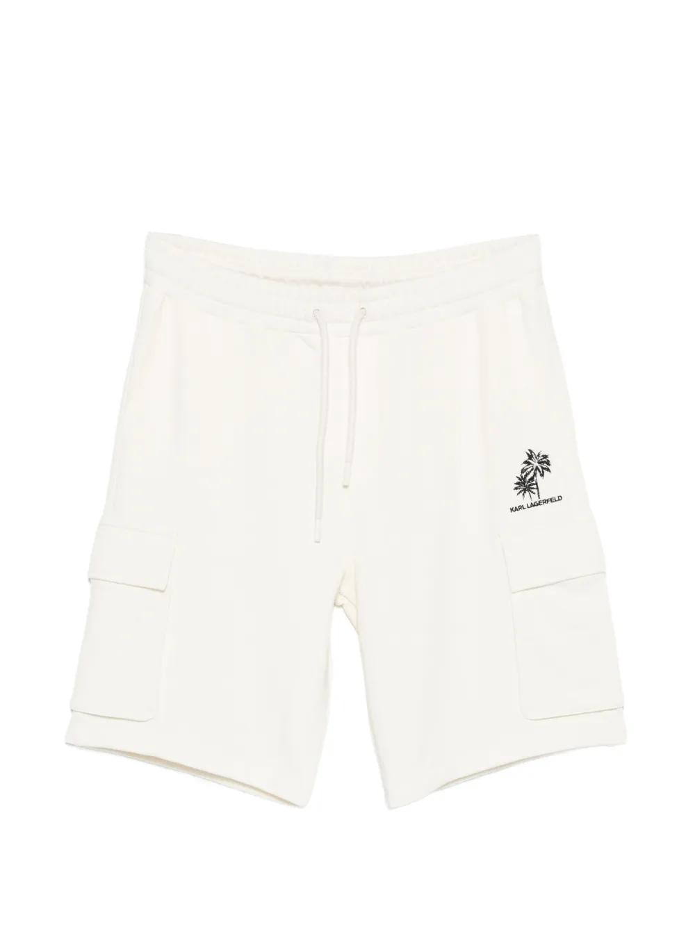 Karl Lagerfeld cargo print shorts - Bianco
