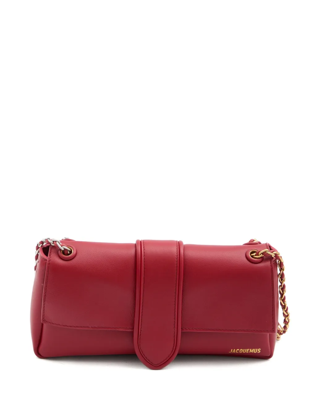 Jacquemus Le Bambino chain leather shoulder bag - Rosso