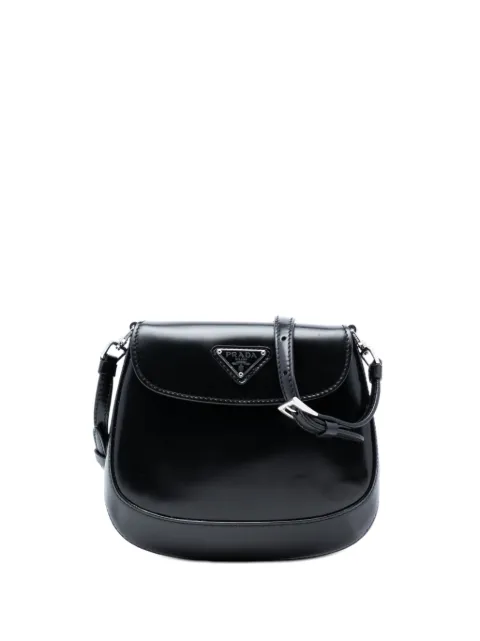 Prada Pre-Owned 2000-2013 Mini Spazzolato Cleo Flap crossbody bag