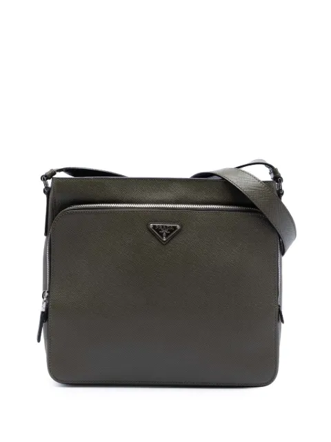 Prada Pre-Owned 2010-2025 Saffiano Brique Zip Top crossbody bag