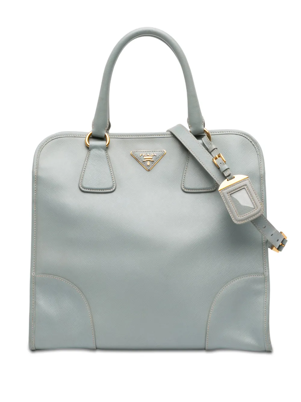 Prada Pre-Owned 2013-2026 Saffiano Lux Shopping Tote satchel - Blu