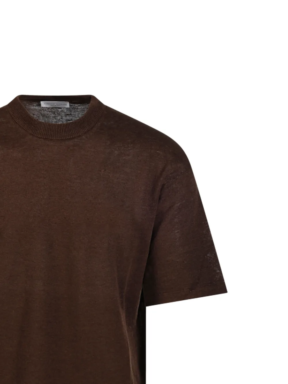 Roberto Collina T-shirt met ronde hals Bruin