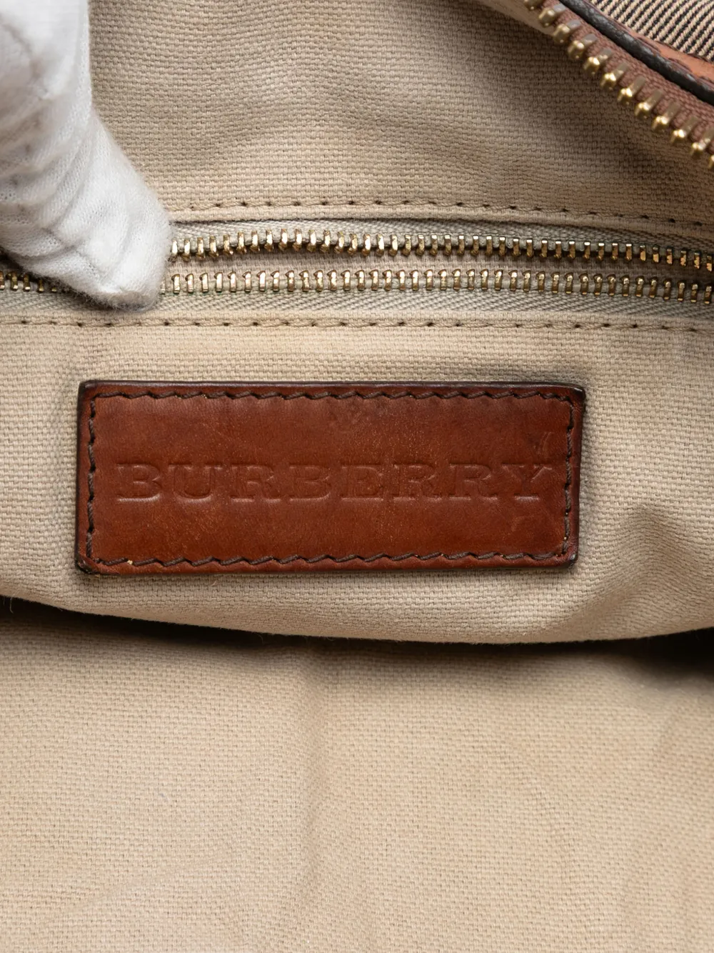 2000-2017 House Check Canvas Banford Bowling Bag Satchel