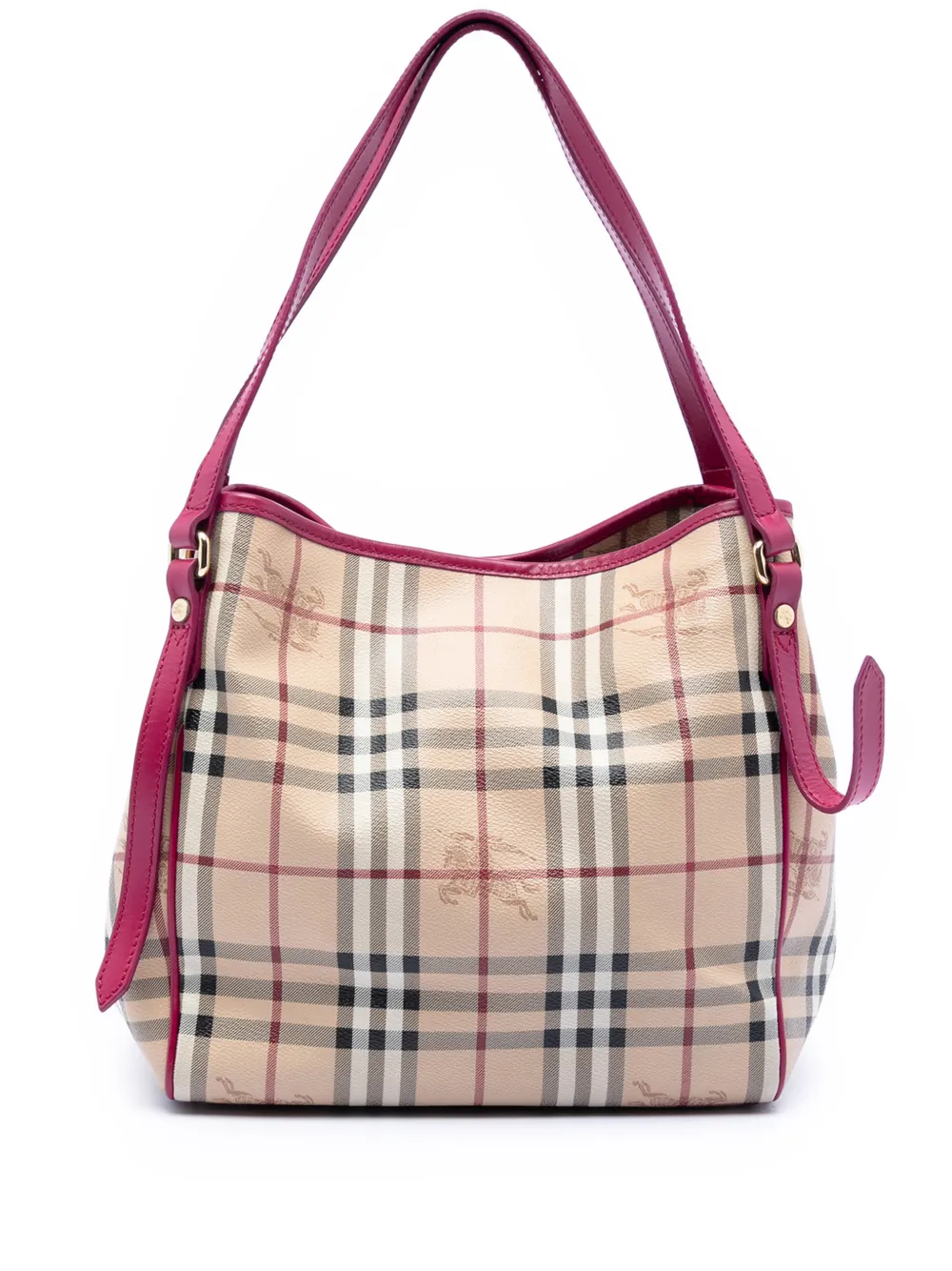 Burberry Pre-Owned 2000-2017 Small Haymarket Check Coated Canvas Canterbury tote bag - Rosa