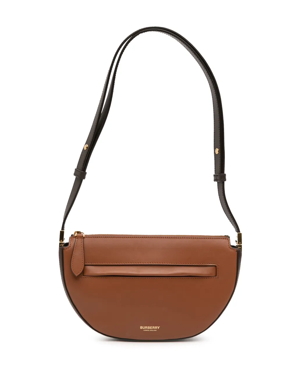 Burberry Pre-Owned 2018-2023 Mini Leather Olympia crossbody bag - Marrone