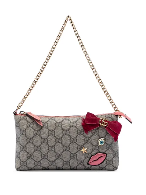 Gucci Pre-Owned 2000-2015 GG Supreme Face Embellished Wallet on Chain crossbody bag