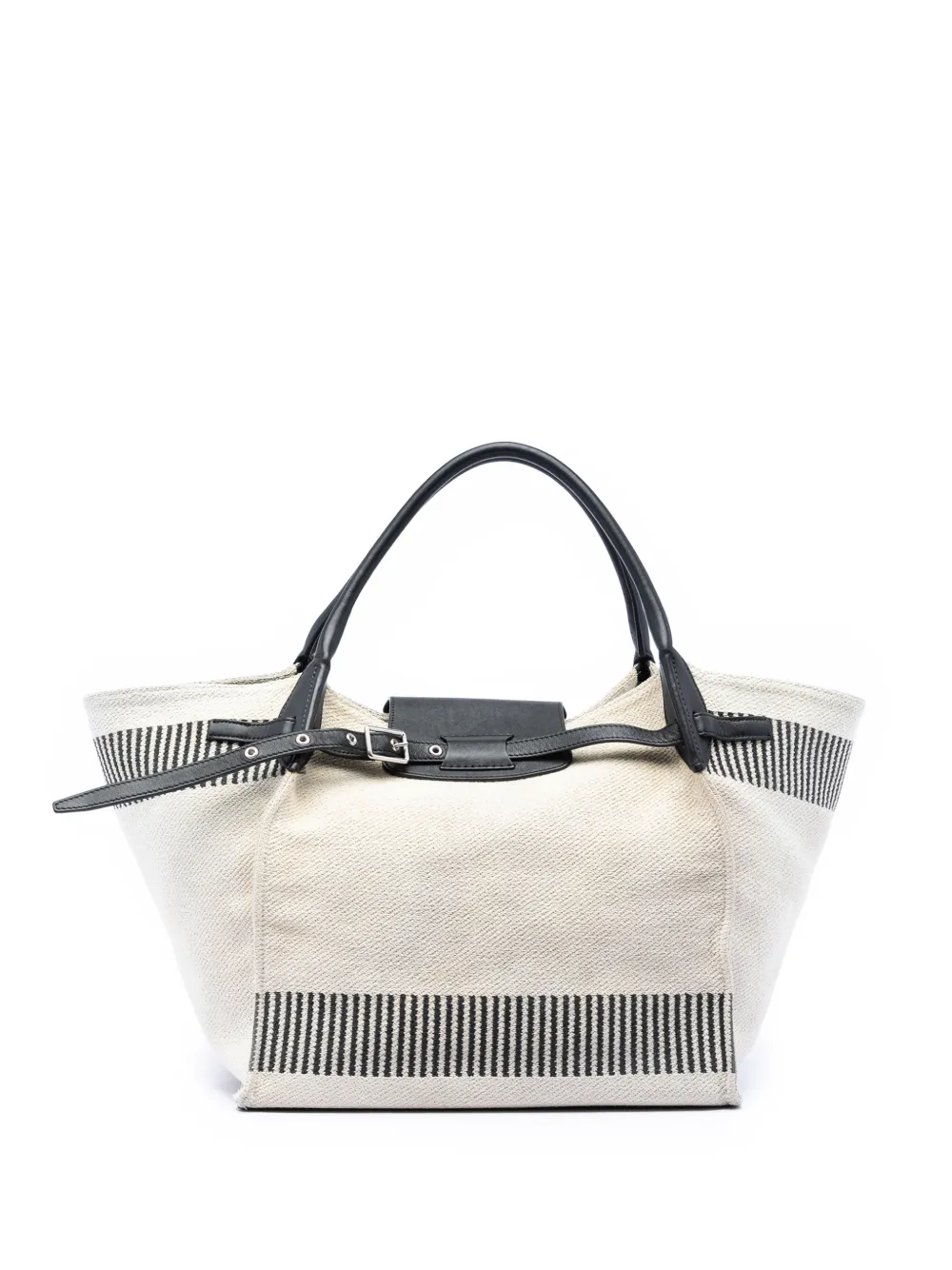 Pre-owned Celine 2018 Medium Canvas Big Satchel In Black