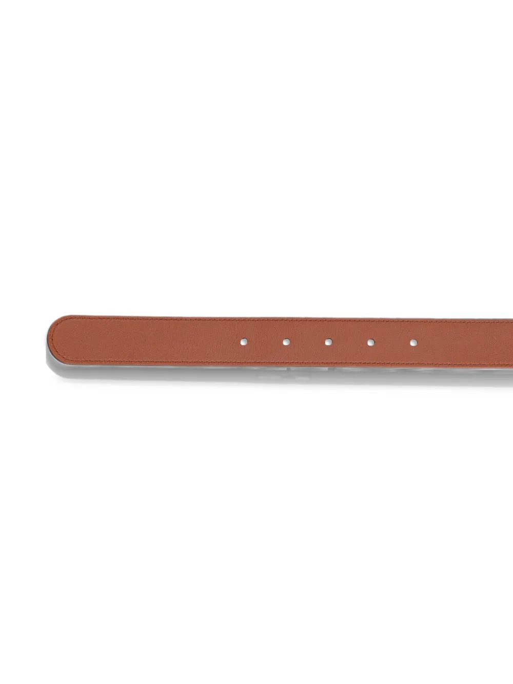 Valentino Garavani Omkeerbare glanzende kalfsleren riem 30 mm Bruin