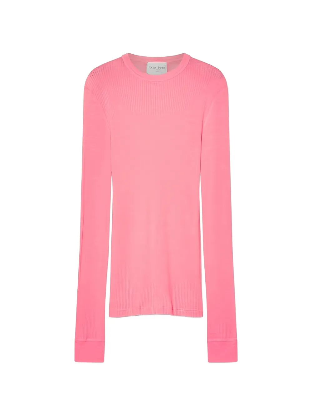 Forte Forte ribbed long-sleeve top - Rosa