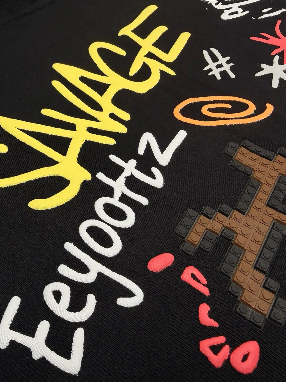 Mostly Heard Rarely Seen 8-Bit Hoodie met print Zwart