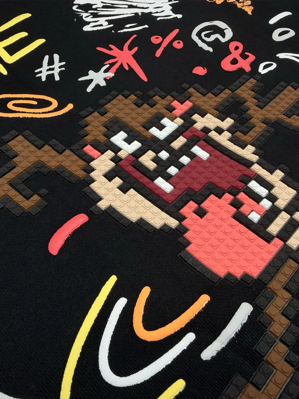 Mostly Heard Rarely Seen 8-Bit Hoodie met print Zwart