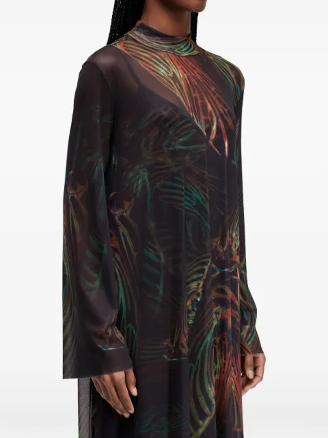 Osklen long-sleeve print maxi dress