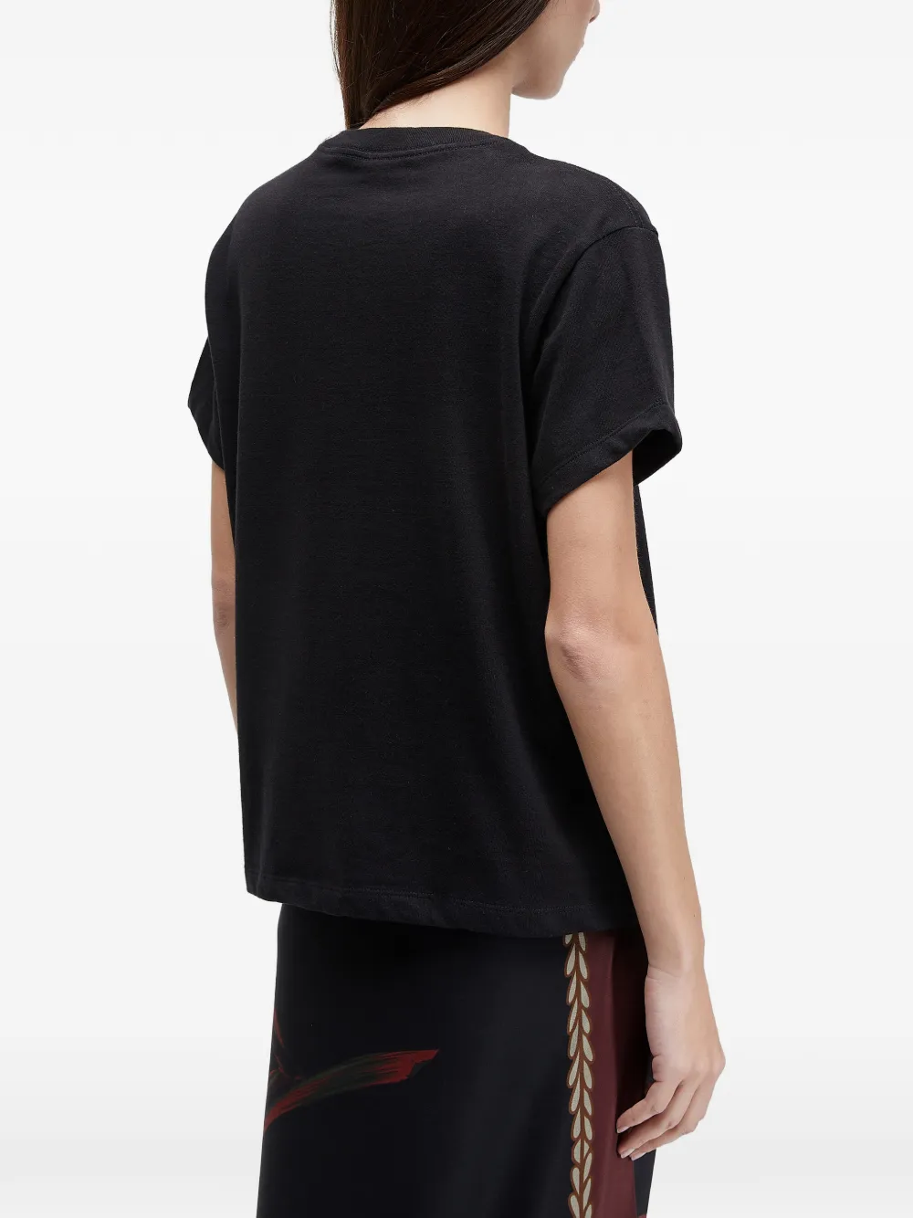  Osklen Embroidered-rose T-shirt - Black 