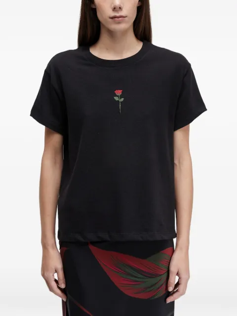 Osklen embroidered-rose T-shirt