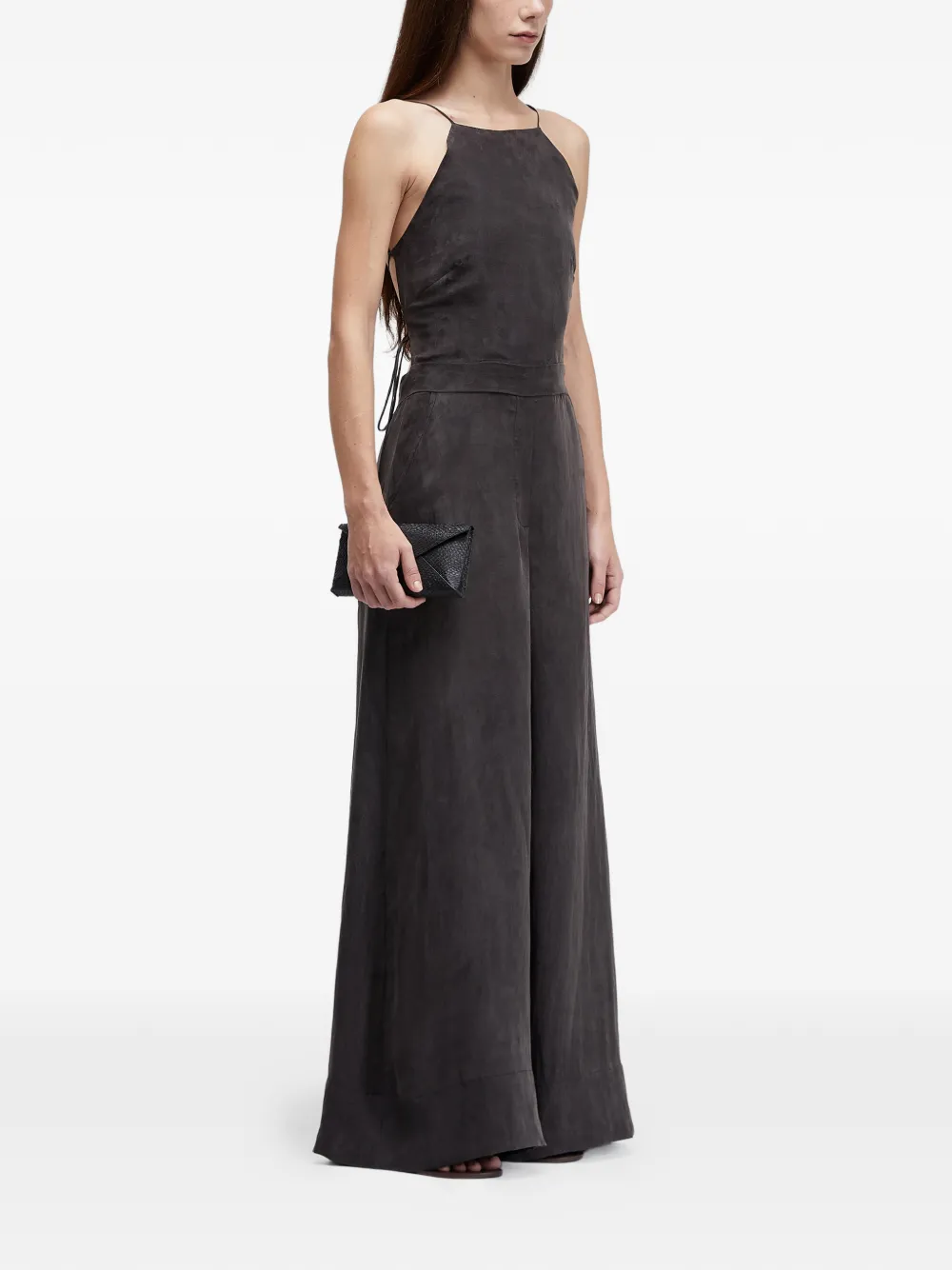  Osklen Straps Backless Jumpsuit - Grey 