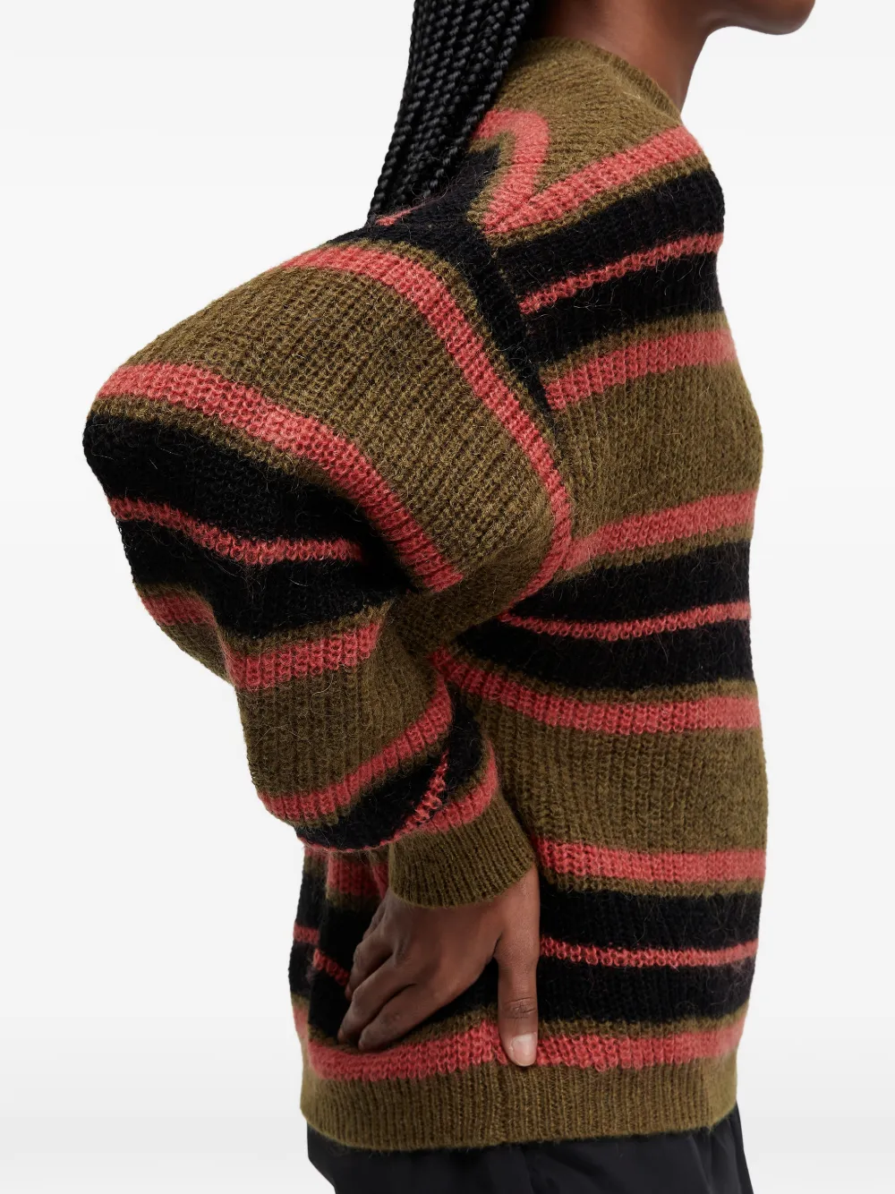  Osklen Striped Long-sleeve Sweater - Brown 