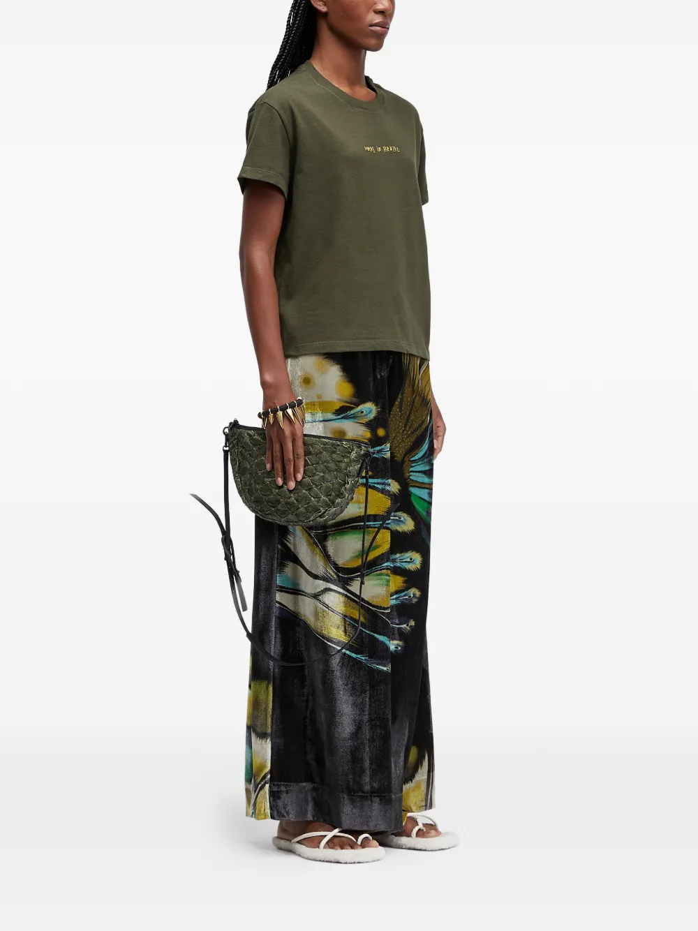  Osklen Embroidered T-shirt - Green 