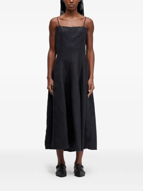 Osklen Vestido midi com pesponto