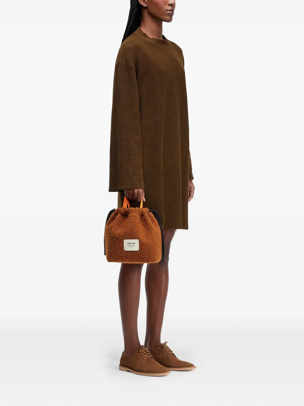  Osklen Long-sleeved Dress - Brown 