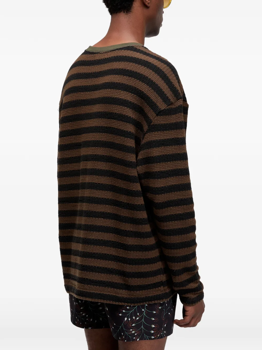 Osklen Striped Sweater - Brown 