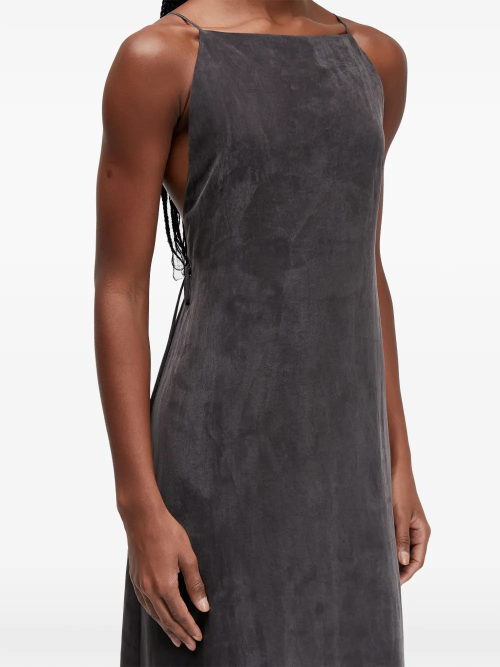  Osklen Straps Maxi Dress - Grey 