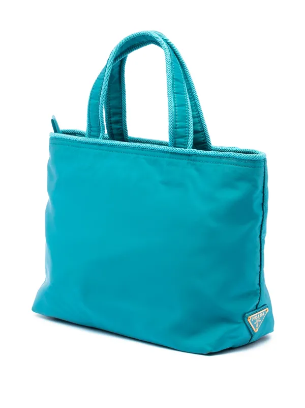 Prada Pre-Owned 2013-2026 テスート カナパ ロゴ ボウ サッチェル