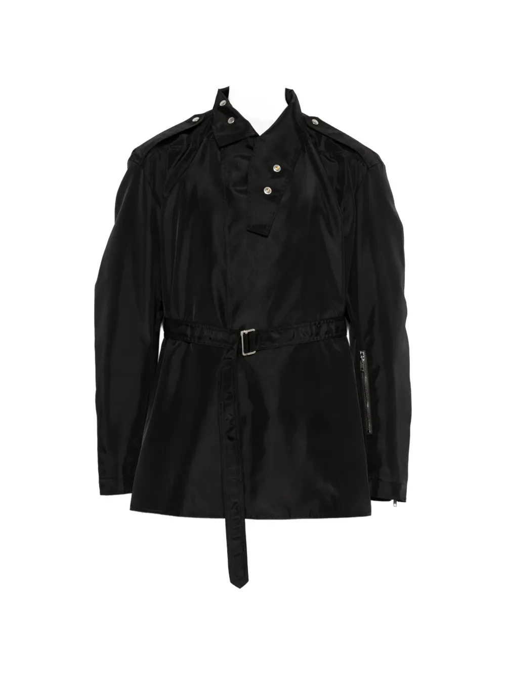 Rick Owens Temple belted caban jacket - Nero