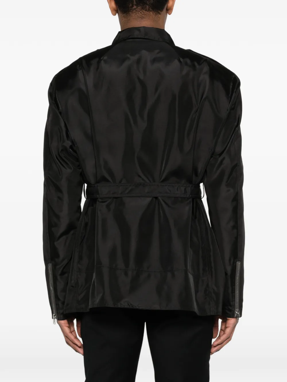 Rick Owens Temple jack met ceintuur Zwart