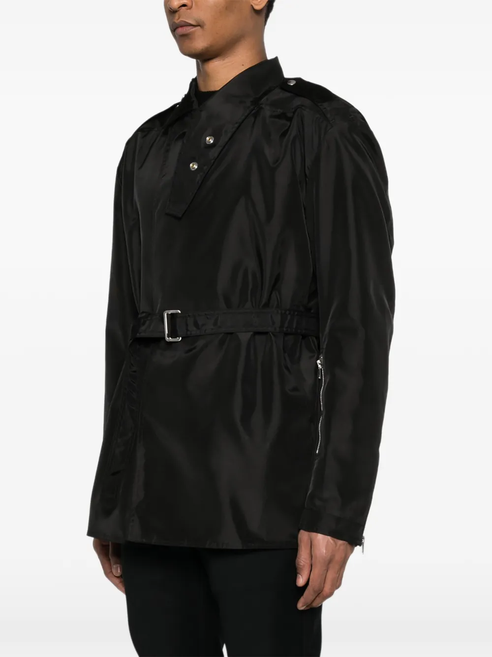 Rick Owens Temple jack met ceintuur Zwart