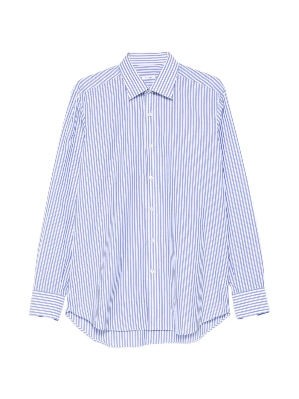 Fray Striped Shirt In Blue