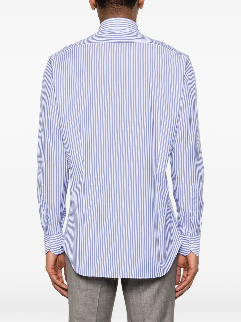 Fray Gestreept overhemd Blauw