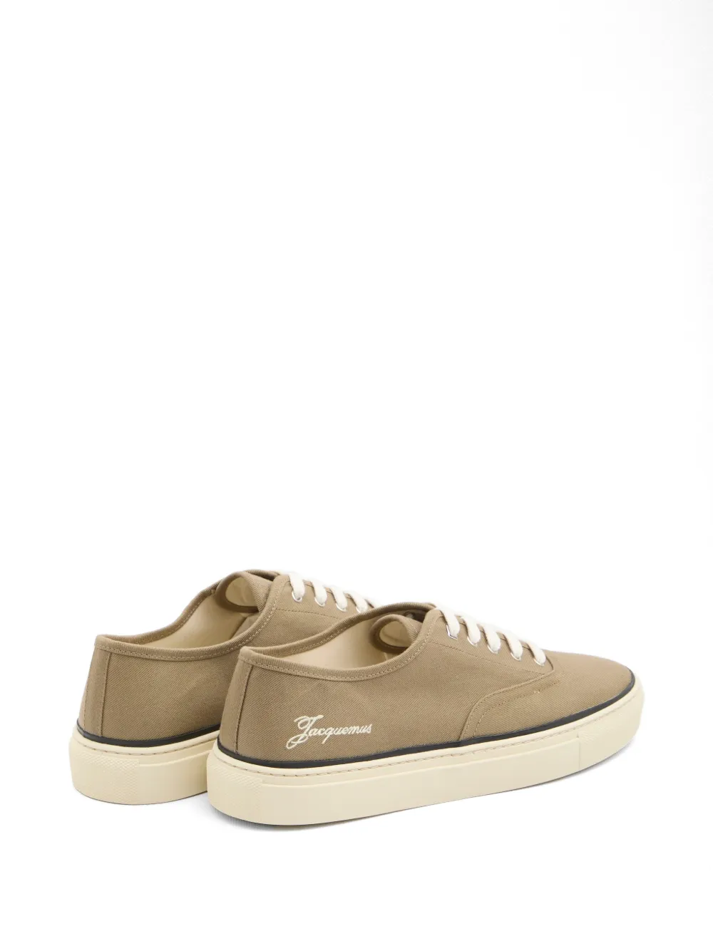 Jacquemus Sneakers met geborduurd logo Beige