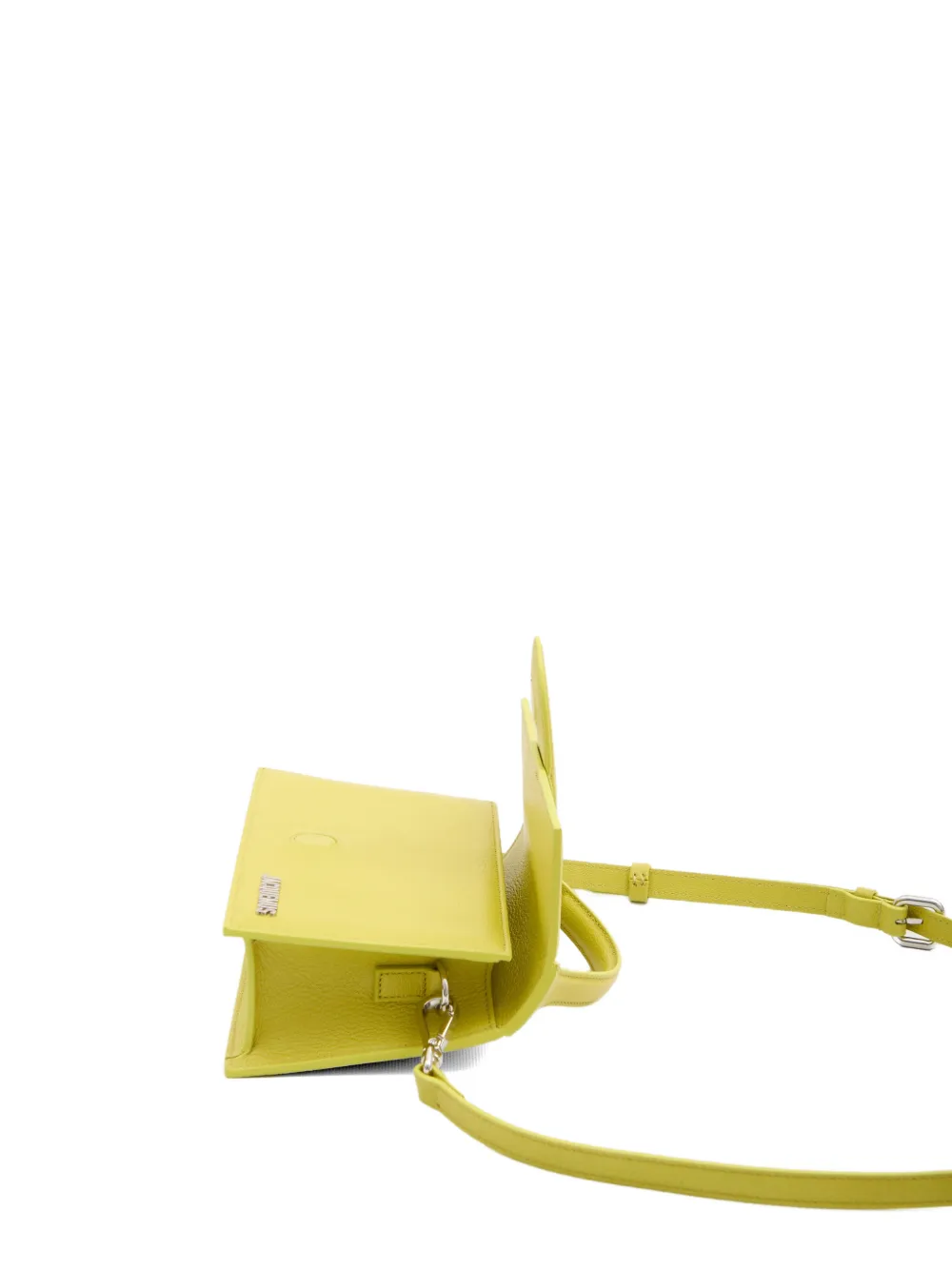 Jacquemus Bambino leren shopper met handvat Groen