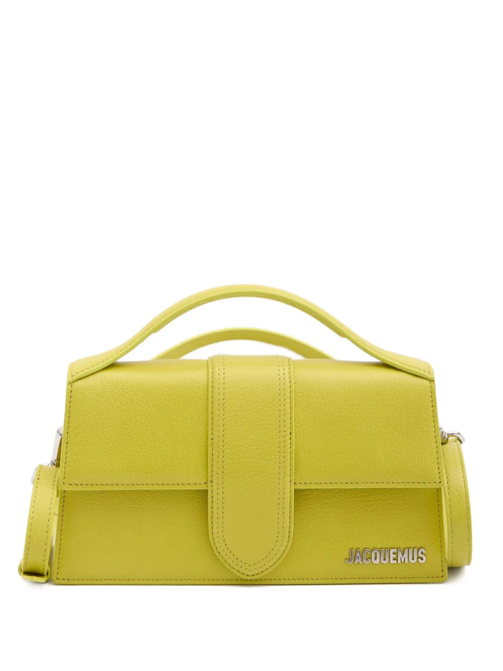 Jacquemus Bambino top handle leather tote bag - Verde