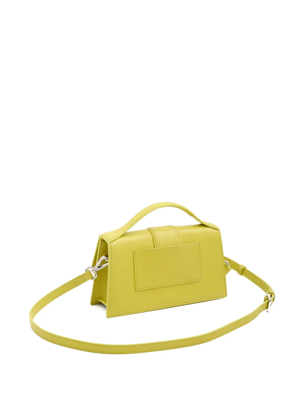 Jacquemus Bambino leren shopper met handvat Groen