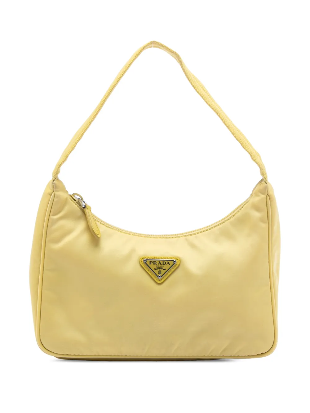Prada Pre-Owned 2019-2026 Mini Tessuto Re Edition 2000 shoulder bag - Giallo