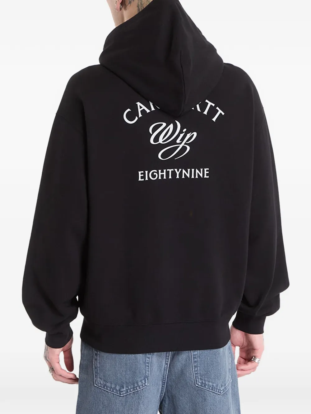 Carhartt WIP Hoodie met rits Zwart