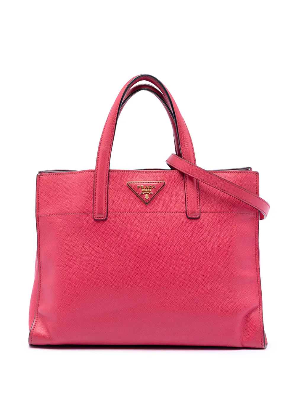 Prada Pre-Owned 2010-2025 Saffiano Soft Triple Pocket Tote satchel - Rosa
