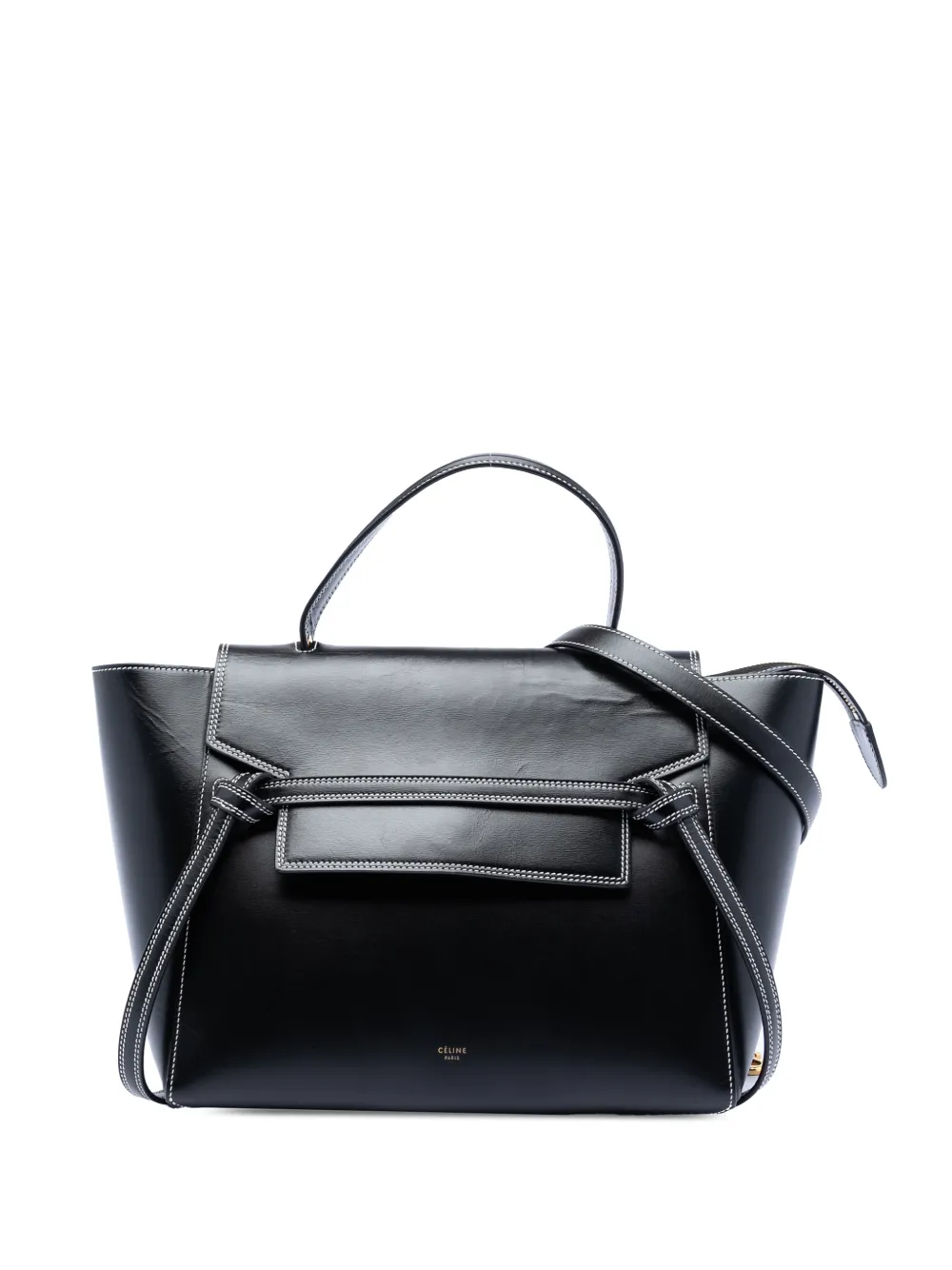 Celine Pre-Owned 2016 Mini Smooth Calfskin Belt Bag satchel - Nero