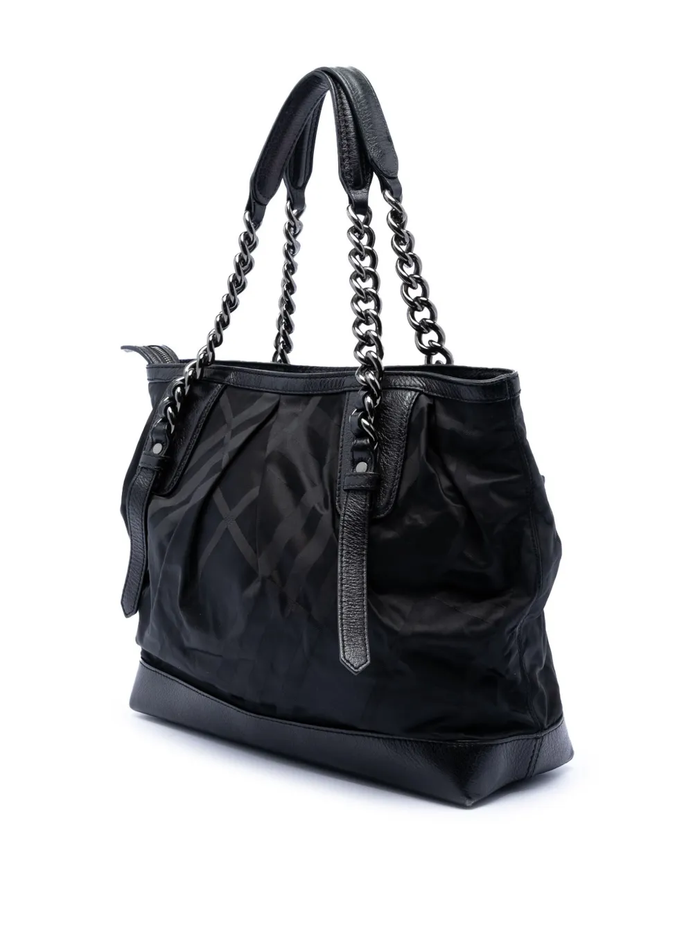 2000-2020 Tonal Check Nylon Shoulder Bag