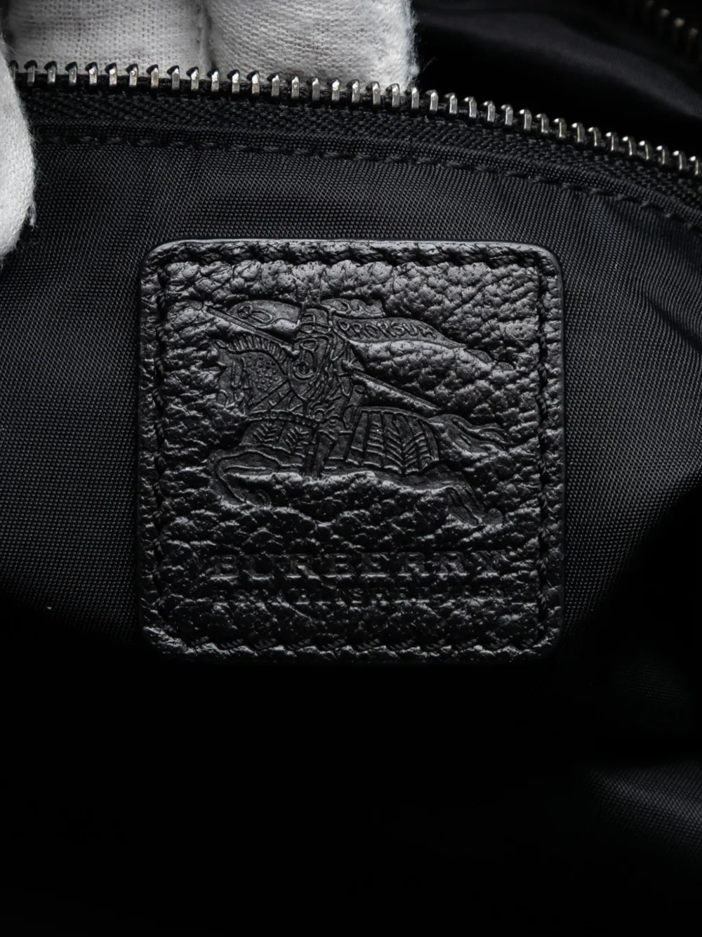 2000-2020 Tonal Check Nylon Shoulder Bag