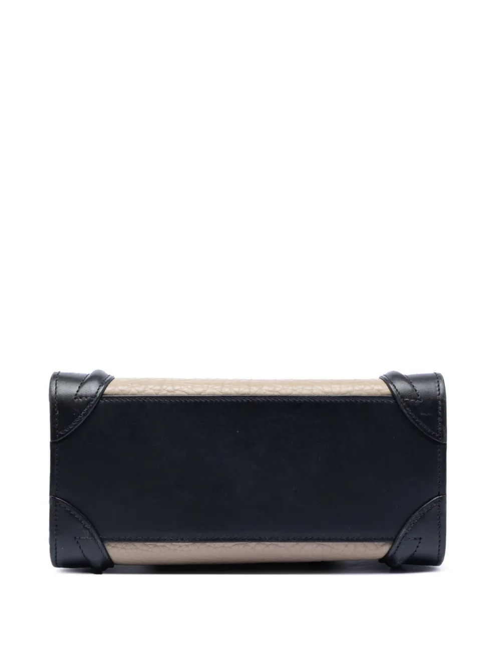 2017 Nano Tricolor Leather Luggage Tote Satchel