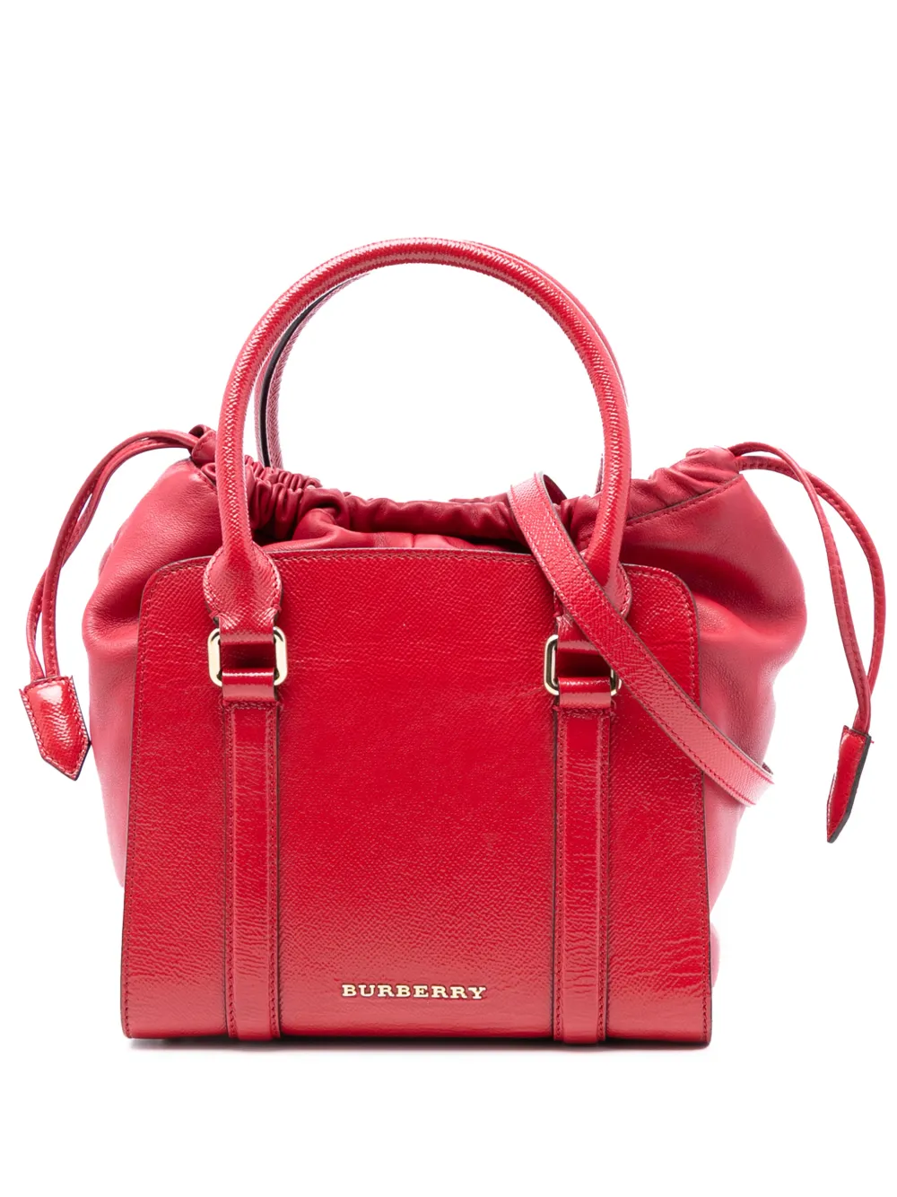 Burberry Pre-Owned 2000-2017 Small Patent Dinton satchel - Rot