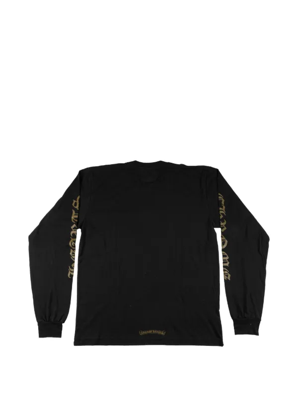 Chrome Hearts logo-print long-sleeve T-shirt | Black | FARFETCH