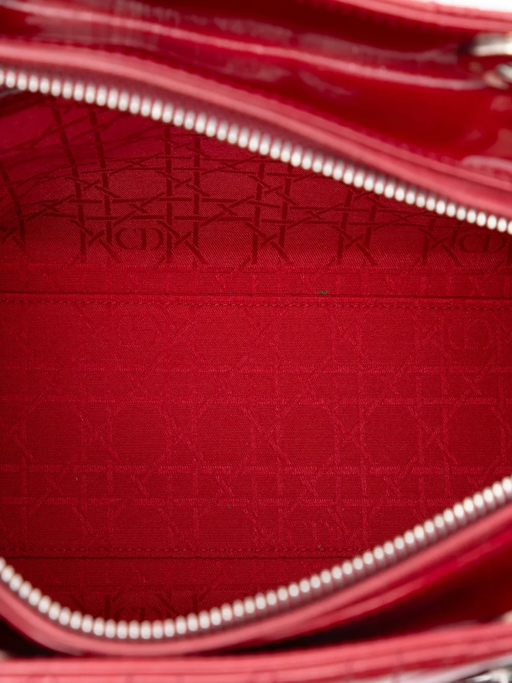 2012 Large Patent Cannage Lady Dior Satchel